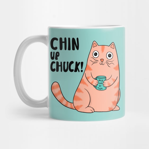 Chin Up Chuck by Drawn to Cats